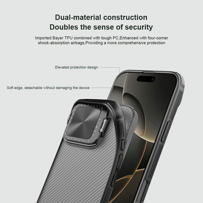 NILLKIN CamShield Prop Translucent PC Phone Case, For iPhone 16 Pro Max, For iPhone 16 Pro