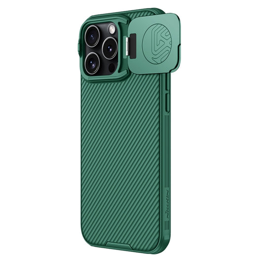 NILLKIN Black Mirror Prop CD Texture Mirror Phone Case, For iPhone 16 Pro Max, For iPhone 16 Pro