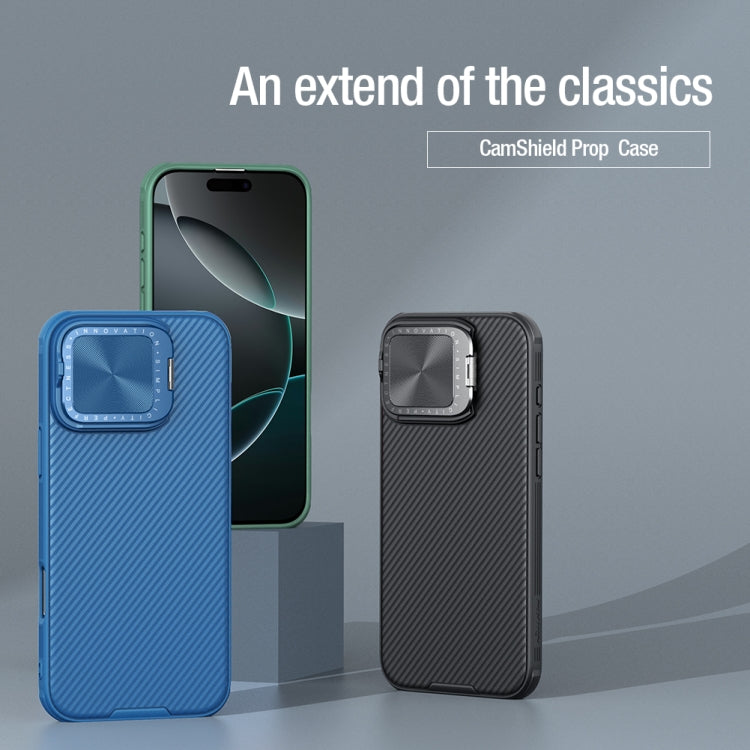 NILLKIN Black Mirror Prop CD Texture Mirror Phone Case, For iPhone 16 Pro Max, For iPhone 16 Pro