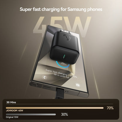 JOYROOM JR-TCG13 45W GaN USB-C / Type-C Port Super Fast Charger, EU Plug, UK Plug