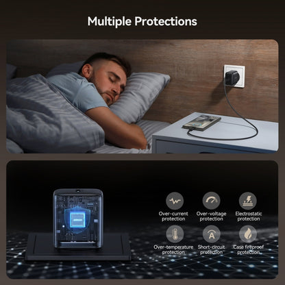 JOYROOM JR-TCG13 45W GaN USB-C / Type-C Port Super Fast Charger, EU Plug, UK Plug