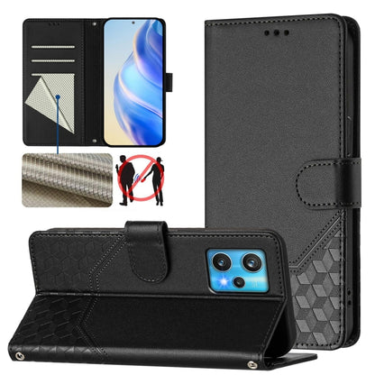 Honeycomb Embossing RFID Leather Phone Case, For Realme 9 Pro+ 5G / 9 4G Global, For Realme GT Neo 3, For Realme 9 Pro 5G Global, For Realme C21Y, For Realme C25 / C15 / C12 / C25s, For Realme 8 5G / V13 5G / Q3 5G, For Realme 8 4G / 8 Pro 4G          ...