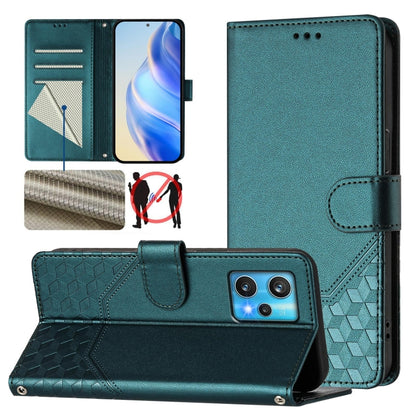 Honeycomb Embossing RFID Leather Phone Case, For Realme 9 Pro+ 5G / 9 4G Global, For Realme GT Neo 3, For Realme 9 Pro 5G Global, For Realme C21Y, For Realme C25 / C15 / C12 / C25s, For Realme 8 5G / V13 5G / Q3 5G, For Realme 8 4G / 8 Pro 4G          ...