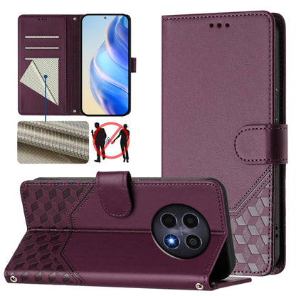 Honeycomb Embossing RFID Leather Phone Case, For Realme 14x Global / V70 5G / C75 5G, For Realme Narzo 80 Pro / 14 Pro 5G India, For Realme 14 5G / 14T 5G Global, For Realme P3 Ultra 5G, For Realme P3 5G, For Realme 14 Pro+ 5G, For Realme 14 Pro 5G    ...