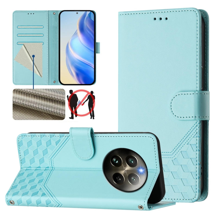 Honeycomb Embossing RFID Leather Phone Case, For Realme 14x Global / V70 5G / C75 5G, For Realme Narzo 80 Pro / 14 Pro 5G India, For Realme 14 5G / 14T 5G Global, For Realme P3 Ultra 5G, For Realme P3 5G, For Realme 14 Pro+ 5G, For Realme 14 Pro 5G    ...