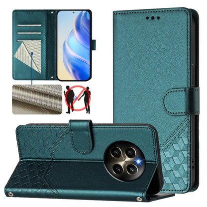 Honeycomb Embossing RFID Leather Phone Case, For Realme Note 50 4G Global / C51 / C53, For Realme 12 Pro 5G / 12 Pro+ 5G Global, For Realme C67 4G Global, For Realme 11 5G Global / 11x 5G / C67 India, For Realme 11 4G Global, For Realme GT3  / GT5 240W...