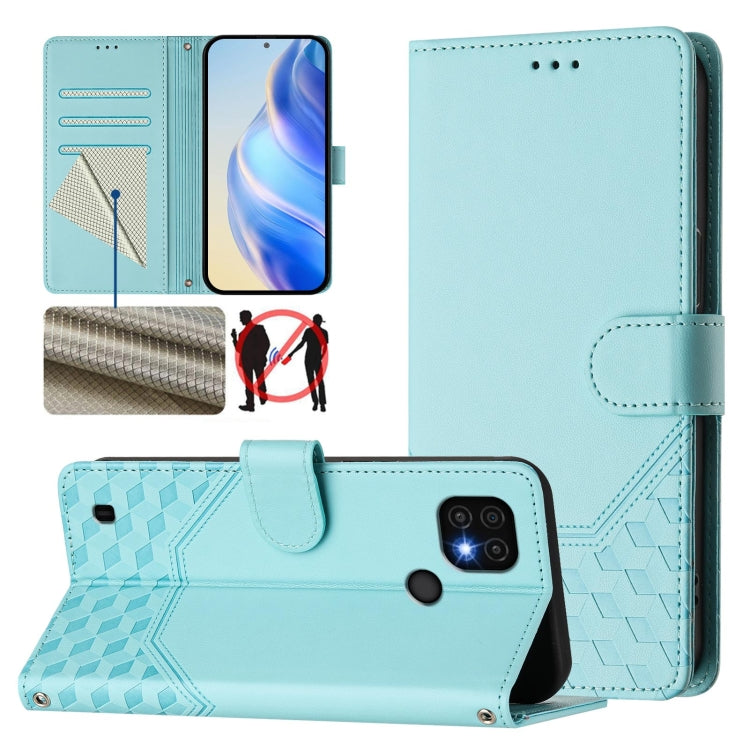 Honeycomb Embossing RFID Leather Phone Case, For Realme 9 Pro+ 5G / 9 4G Global, For Realme GT Neo 3, For Realme 9 Pro 5G Global, For Realme C21Y, For Realme C25 / C15 / C12 / C25s, For Realme 8 5G / V13 5G / Q3 5G, For Realme 8 4G / 8 Pro 4G          ...