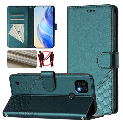 Honeycomb Embossing RFID Leather Phone Case, For Realme 9 Pro+ 5G / 9 4G Global, For Realme GT Neo 3, For Realme 9 Pro 5G Global, For Realme C21Y, For Realme C25 / C15 / C12 / C25s, For Realme 8 5G / V13 5G / Q3 5G, For Realme 8 4G / 8 Pro 4G          ...