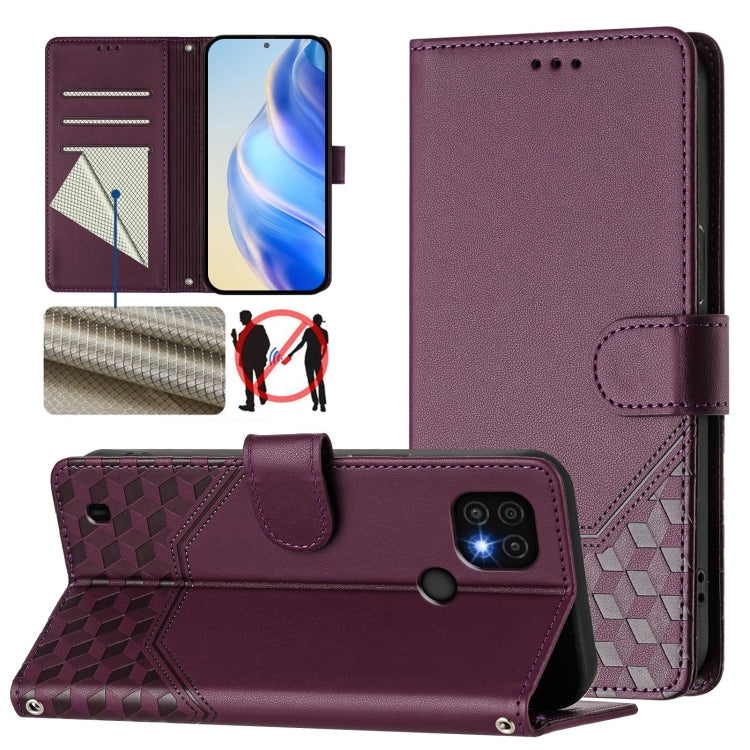 Honeycomb Embossing RFID Leather Phone Case, For Realme 9 Pro+ 5G / 9 4G Global, For Realme GT Neo 3, For Realme 9 Pro 5G Global, For Realme C21Y, For Realme C25 / C15 / C12 / C25s, For Realme 8 5G / V13 5G / Q3 5G, For Realme 8 4G / 8 Pro 4G          ...