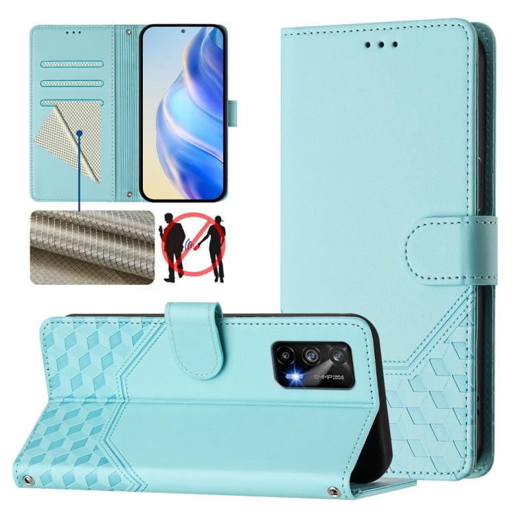 Honeycomb Embossing RFID Leather Phone Case, For Realme 9 Pro+ 5G / 9 4G Global, For Realme GT Neo 3, For Realme 9 Pro 5G Global, For Realme C21Y, For Realme C25 / C15 / C12 / C25s, For Realme 8 5G / V13 5G / Q3 5G, For Realme 8 4G / 8 Pro 4G          ...