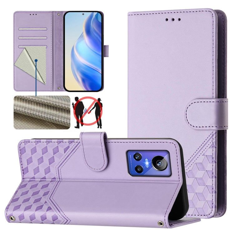 Honeycomb Embossing RFID Leather Phone Case, For Realme 9 Pro+ 5G / 9 4G Global, For Realme GT Neo 3, For Realme 9 Pro 5G Global, For Realme C21Y, For Realme C25 / C15 / C12 / C25s, For Realme 8 5G / V13 5G / Q3 5G, For Realme 8 4G / 8 Pro 4G          ...