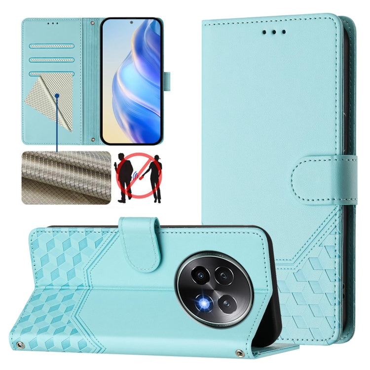 Honeycomb Embossing RFID Leather Phone Case, For Realme 14x Global / V70 5G / C75 5G, For Realme Narzo 80 Pro / 14 Pro 5G India, For Realme 14 5G / 14T 5G Global, For Realme P3 Ultra 5G, For Realme P3 5G, For Realme 14 Pro+ 5G, For Realme 14 Pro 5G    ...