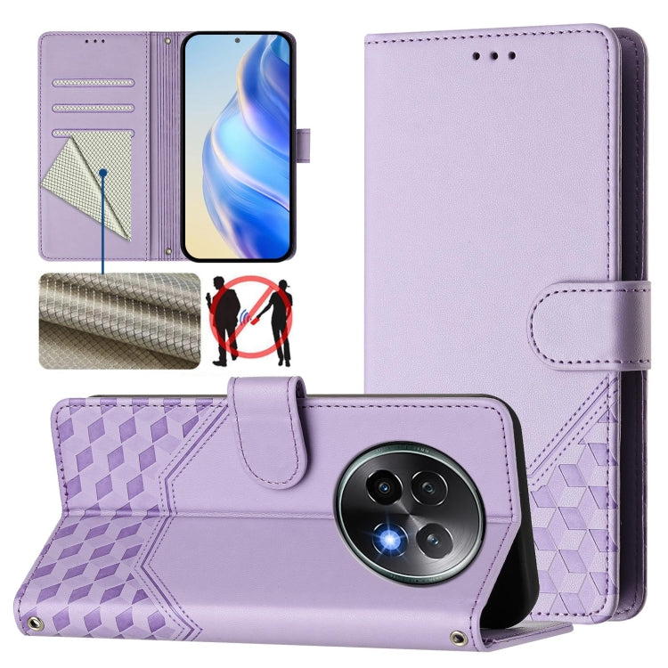 Honeycomb Embossing RFID Leather Phone Case, For Realme 14x Global / V70 5G / C75 5G, For Realme Narzo 80 Pro / 14 Pro 5G India, For Realme 14 5G / 14T 5G Global, For Realme P3 Ultra 5G, For Realme P3 5G, For Realme 14 Pro+ 5G, For Realme 14 Pro 5G    ...