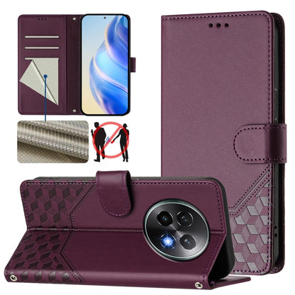 Honeycomb Embossing RFID Leather Phone Case, For Realme 14x Global / V70 5G / C75 5G, For Realme Narzo 80 Pro / 14 Pro 5G India, For Realme 14 5G / 14T 5G Global, For Realme P3 Ultra 5G, For Realme P3 5G, For Realme 14 Pro+ 5G, For Realme 14 Pro 5G    ...
