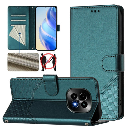 Honeycomb Embossing RFID Leather Phone Case, For Realme 14x Global / V70 5G / C75 5G, For Realme Narzo 80 Pro / 14 Pro 5G India, For Realme 14 5G / 14T 5G Global, For Realme P3 Ultra 5G, For Realme P3 5G, For Realme 14 Pro+ 5G, For Realme 14 Pro 5G    ...