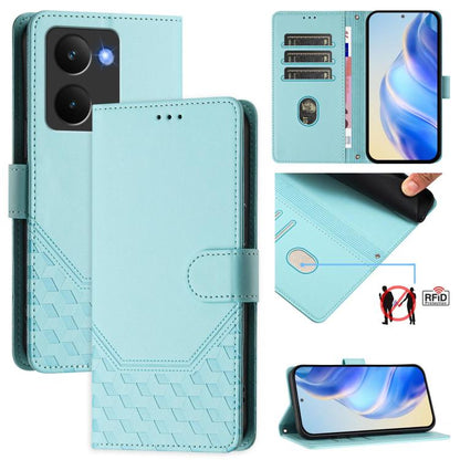 Honeycomb Embossing RFID Leather Phone Case, For Realme 14x Global / V70 5G / C75 5G, For Realme Narzo 80 Pro / 14 Pro 5G India, For Realme 14 5G / 14T 5G Global, For Realme P3 Ultra 5G, For Realme P3 5G, For Realme 14 Pro+ 5G, For Realme 14 Pro 5G    ...