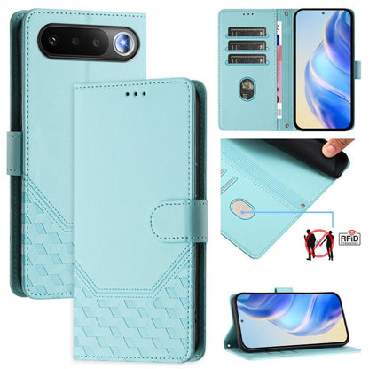 Honeycomb Embossing RFID Leather Phone Case, For Realme P4x 5G / OnePlus Nord CE6 Lite, For Realme 16T 5G Global, For Realme C100 5G, For Realme P4 Power 5G, For Realme Note 80 4G Global, For Realme C83 5G India, For Realme 16 5G Global                ...