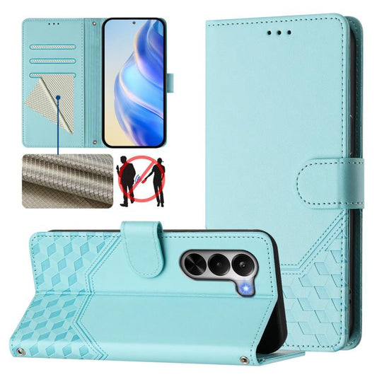Honeycomb Embossing RFID Leather Phone Case, For Realme P4x 5G / OnePlus Nord CE6 Lite, For Realme 16T 5G Global, For Realme C100 5G, For Realme P4 Power 5G, For Realme Note 80 4G Global, For Realme C83 5G India, For Realme 16 5G Global