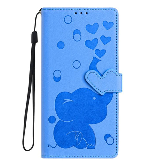 Cartoon Elephant Embossed Leather Phone Case, For iPhone 18 Pro / 17 Pro, For iPhone 18 Pro Max / 17 Pro Max, For iPhone 17, For iPhone 17 Air, For iPhone 16 Pro Max, For iPhone 16 Pro, For iPhone 16 Plus, For iPhone 16, For iPhone 15 Pro Max          ...