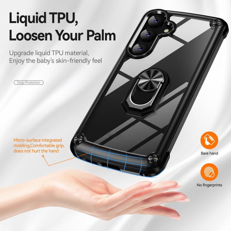 TPU + PC Lens Protection Phone Case with Ring Holder, For Samsung Galaxy A57 5G, For Samsung Galaxy A37 5G, For Samsung Galaxy A26 5G / A17 5G, For Samsung Galaxy A56 5G, For Samsung Galaxy A36 5G, For Samsung Galaxy A16 5G