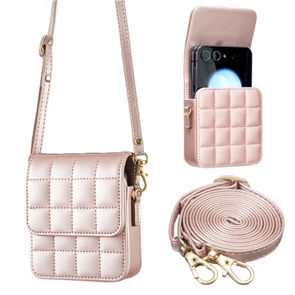 BFB04 Plaid Crossbody Fold Phone Bag, For Samsung Galaxy Z Flip6
