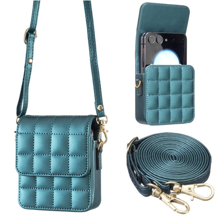 BFB04 Plaid Crossbody Fold Phone Bag, For Samsung Galaxy Z Flip6