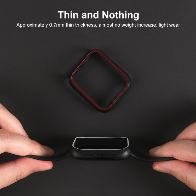 For OPPO Watch 46mm Smart Watch TPU Protective Case, Black+Yellow