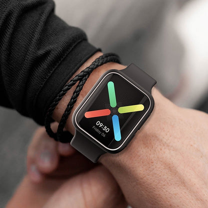 For OPPO Watch 46mm Smart Watch TPU Protective Case, Black+Yellow