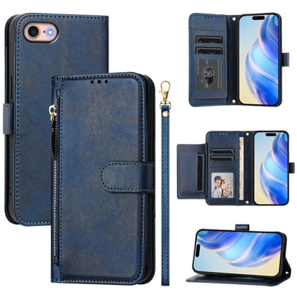Multi-Card Slots Zipper Wallet Leather Phone Case, For iPhone 14 Pro Max, For iPhone SE 2022 / 2020 / 8 / 7, For iPhone 13 Pro Max, For iPhone 13 Pro, For iPhone 13 mini, For iPhone 12 / 12 Pro, For iPhone 12 Pro Max, For iPhone 12 mini                ...