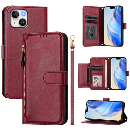 Multi-Card Slots Zipper Wallet Leather Phone Case, For iPhone 14 Pro Max, For iPhone SE 2022 / 2020 / 8 / 7, For iPhone 13 Pro Max, For iPhone 13 Pro, For iPhone 13 mini, For iPhone 12 / 12 Pro, For iPhone 12 Pro Max, For iPhone 12 mini                ...