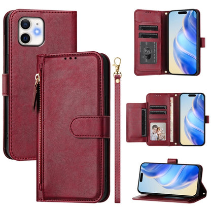 Multi-Card Slots Zipper Wallet Leather Phone Case, For iPhone 14 Pro Max, For iPhone SE 2022 / 2020 / 8 / 7, For iPhone 13 Pro Max, For iPhone 13 Pro, For iPhone 13 mini, For iPhone 12 / 12 Pro, For iPhone 12 Pro Max, For iPhone 12 mini                ...