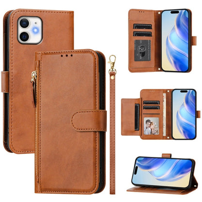 Multi-Card Slots Zipper Wallet Leather Phone Case, For iPhone 14 Pro Max, For iPhone SE 2022 / 2020 / 8 / 7, For iPhone 13 Pro Max, For iPhone 13 Pro, For iPhone 13 mini, For iPhone 12 / 12 Pro, For iPhone 12 Pro Max, For iPhone 12 mini                ...