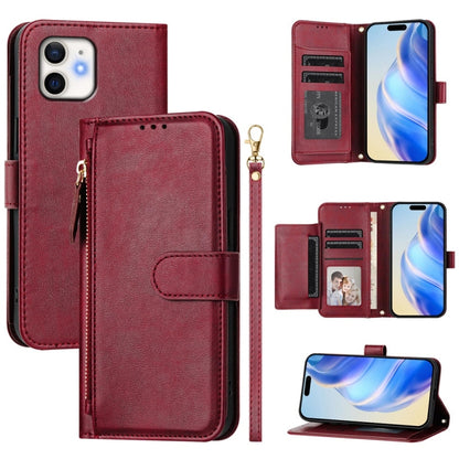 Multi-Card Slots Zipper Wallet Leather Phone Case, For iPhone 14 Pro Max, For iPhone SE 2022 / 2020 / 8 / 7, For iPhone 13 Pro Max, For iPhone 13 Pro, For iPhone 13 mini, For iPhone 12 / 12 Pro, For iPhone 12 Pro Max, For iPhone 12 mini                ...