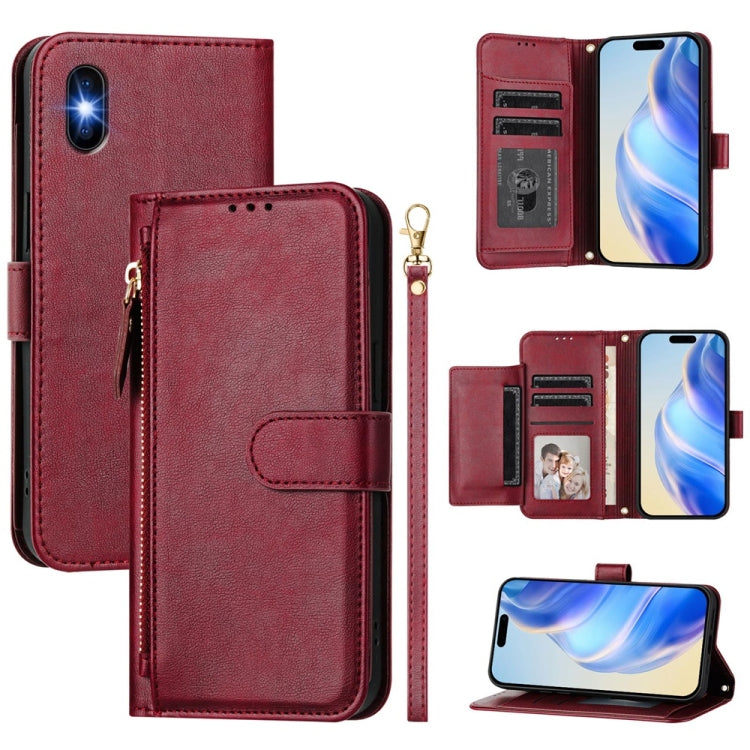 Multi-Card Slots Zipper Wallet Leather Phone Case, For iPhone 14 Pro Max, For iPhone SE 2022 / 2020 / 8 / 7, For iPhone 13 Pro Max, For iPhone 13 Pro, For iPhone 13 mini, For iPhone 12 / 12 Pro, For iPhone 12 Pro Max, For iPhone 12 mini                ...