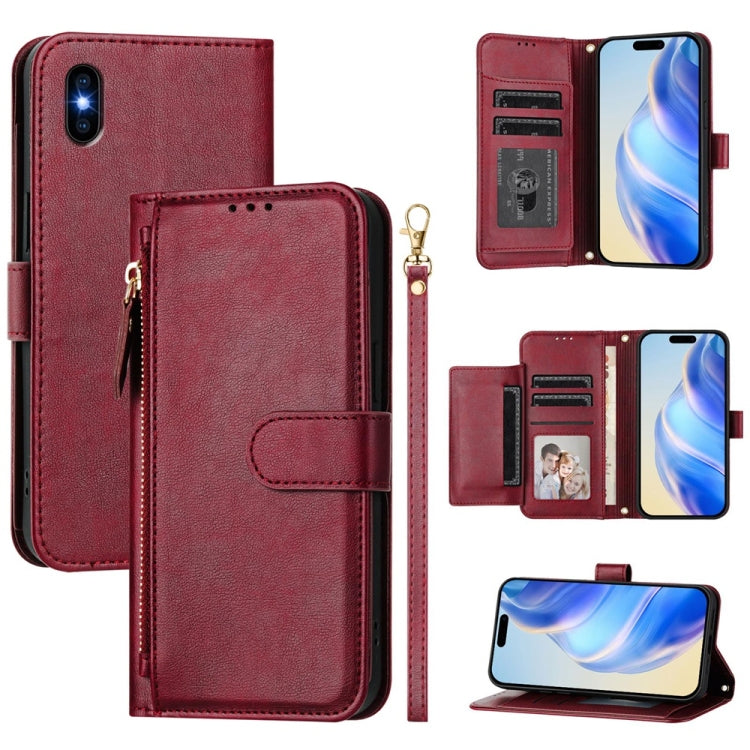 Multi-Card Slots Zipper Wallet Leather Phone Case, For iPhone 14 Pro Max, For iPhone SE 2022 / 2020 / 8 / 7, For iPhone 13 Pro Max, For iPhone 13 Pro, For iPhone 13 mini, For iPhone 12 / 12 Pro, For iPhone 12 Pro Max, For iPhone 12 mini                ...