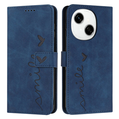Skin Feel Heart Embossed Leather Phone Case, For Tecno Spark Go 1, For Tecno Spark 30C, For Tecno Spark 20 Pro 5G