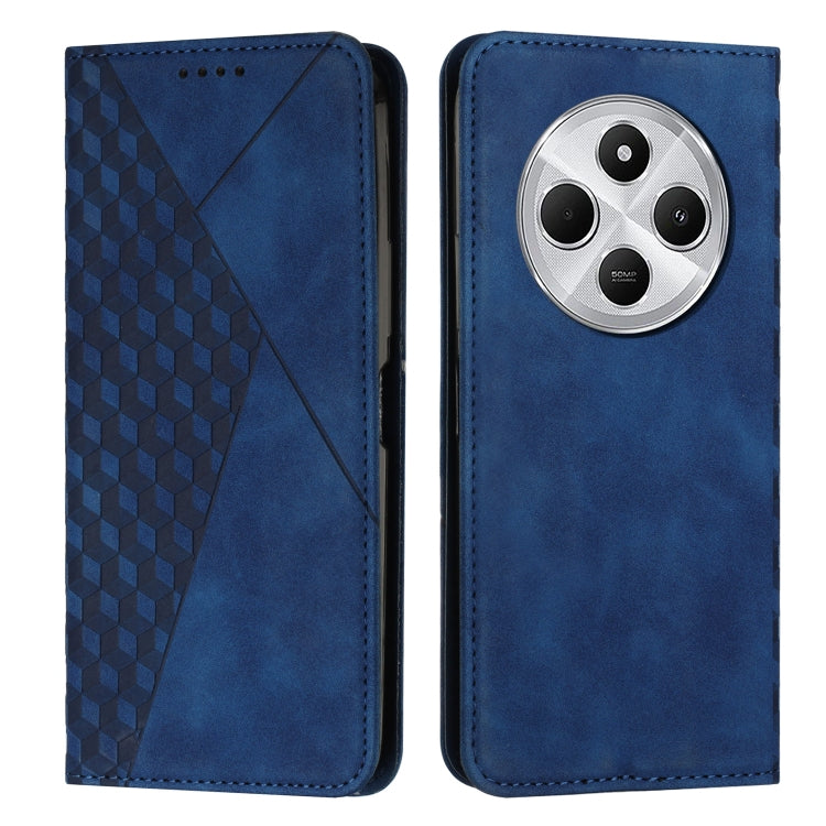 Diamond Splicing Skin Feel Magnetic Leather Phone Case, For Redmi Note 14 4G 163.25mm, For Redmi Note 14 5G Global, For Redmi 14C 4G