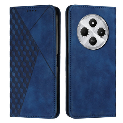 Diamond Splicing Skin Feel Magnetic Leather Phone Case, For Redmi Note 14 4G 163.25mm, For Redmi Note 14 5G Global, For Redmi 14C 4G