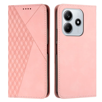 Diamond Splicing Skin Feel Magnetic Leather Phone Case, For Redmi Note 14 4G 163.25mm, For Redmi Note 14 5G Global, For Redmi 14C 4G