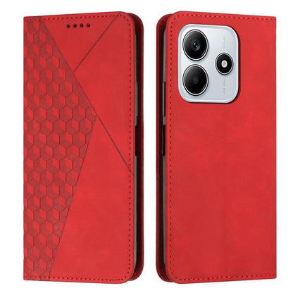 Diamond Splicing Skin Feel Magnetic Leather Phone Case, For Redmi Note 14 4G 163.25mm, For Redmi Note 14 5G Global, For Redmi 14C 4G