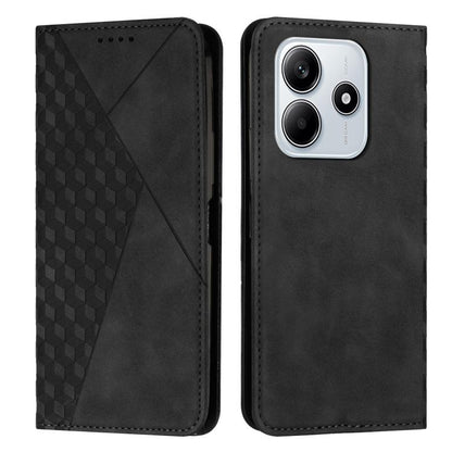 Diamond Splicing Skin Feel Magnetic Leather Phone Case, For Redmi Note 14 4G 163.25mm, For Redmi Note 14 5G Global, For Redmi 14C 4G