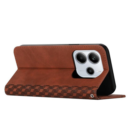 Diamond Splicing Skin Feel Magnetic Leather Phone Case, For Redmi Note 14 4G 164.84mm, For Redmi Note 14 Pro 5G Global, For Redmi Turbo 4 / Xiaomi Poco X7 Pro, For Redmi K80 / K80 Pro, For Redmi Note 14 4G 163.25mm, For Redmi Note 14 5G Global         ...