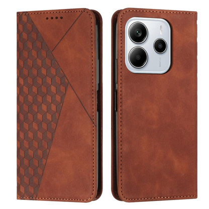Diamond Splicing Skin Feel Magnetic Leather Phone Case, For Redmi Note 14 4G 164.84mm, For Redmi Note 14 Pro 5G Global, For Redmi Turbo 4 / Xiaomi Poco X7 Pro, For Redmi K80 / K80 Pro, For Redmi Note 14 4G 163.25mm, For Redmi Note 14 5G Global         ...