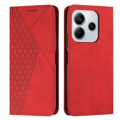 Diamond Splicing Skin Feel Magnetic Leather Phone Case, For Redmi Note 14 4G 164.84mm, For Redmi Note 14 Pro 5G Global, For Redmi Turbo 4 / Xiaomi Poco X7 Pro, For Redmi K80 / K80 Pro, For Redmi Note 14 4G 163.25mm, For Redmi Note 14 5G Global         ...