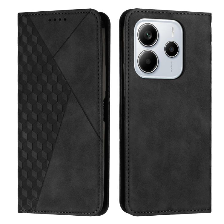 Diamond Splicing Skin Feel Magnetic Leather Phone Case, For Redmi Note 14 4G 164.84mm, For Redmi Note 14 Pro 5G Global, For Redmi Turbo 4 / Xiaomi Poco X7 Pro, For Redmi K80 / K80 Pro, For Redmi Note 14 4G 163.25mm, For Redmi Note 14 5G Global         ...