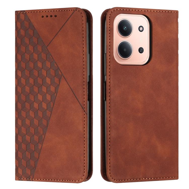 Diamond Splicing Skin Feel Magnetic Leather Phone Case, For Redmi 15a 5G, For Redmi A7 Pro 4G 171mm, For Redmi Turbo 5 Max / Poco X8 Pro Max 5G, For Redmi Turbo 5 / Poco X8 Pro 5G, For Redmi Note 15 Pro+ 5G Global 163.3mm                               ...