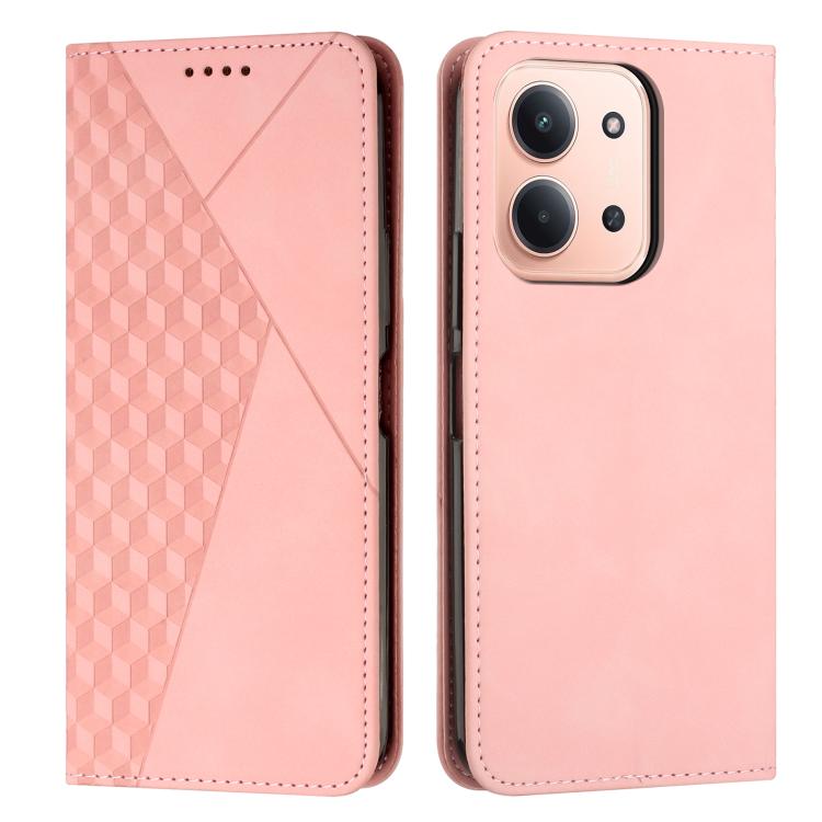Diamond Splicing Skin Feel Magnetic Leather Phone Case, For Redmi 15a 5G, For Redmi A7 Pro 4G 171mm, For Redmi Turbo 5 Max / Poco X8 Pro Max 5G, For Redmi Turbo 5 / Poco X8 Pro 5G, For Redmi Note 15 Pro+ 5G Global 163.3mm                               ...