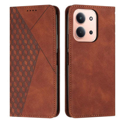 Diamond Splicing Skin Feel Magnetic Leather Phone Case, For Redmi 15a 5G, For Redmi A7 Pro 4G 171mm, For Redmi Turbo 5 Max / Poco X8 Pro Max 5G, For Redmi Turbo 5 / Poco X8 Pro 5G, For Redmi Note 15 Pro+ 5G Global 163.3mm                               ...