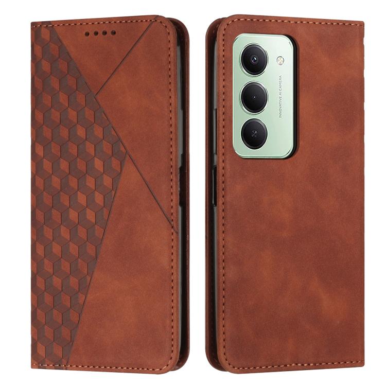 Diamond Splicing Skin Feel Magnetic Leather Phone Case, For Redmi 15a 5G, For Redmi A7 Pro 4G 171mm, For Redmi Turbo 5 Max / Poco X8 Pro Max 5G, For Redmi Turbo 5 / Poco X8 Pro 5G, For Redmi Note 15 Pro+ 5G Global 163.3mm                               ...
