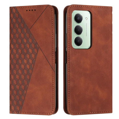 Diamond Splicing Skin Feel Magnetic Leather Phone Case, For Redmi 15a 5G, For Redmi A7 Pro 4G 171mm, For Redmi Turbo 5 Max / Poco X8 Pro Max 5G, For Redmi Turbo 5 / Poco X8 Pro 5G, For Redmi Note 15 Pro+ 5G Global 163.3mm                               ...